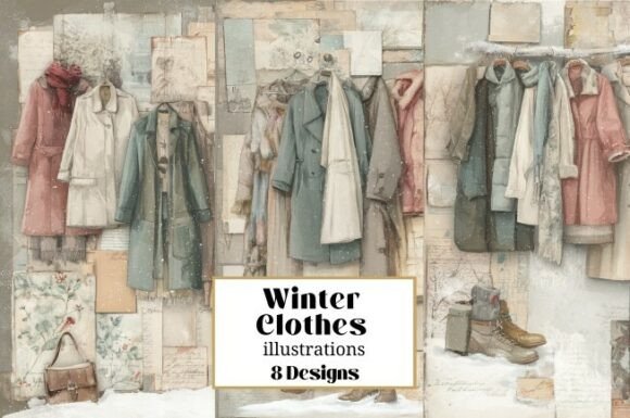 8 Winter Clothes Coats Illustrations: A Designer's Guide