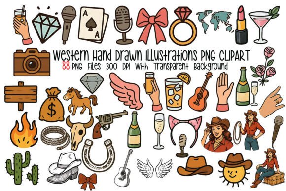 Authentic Western Illustrations for Your Creative Projects