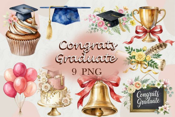 Celebrate Achievements: The Vibrant Appeal of Congrats Graduate Illustrations PNG