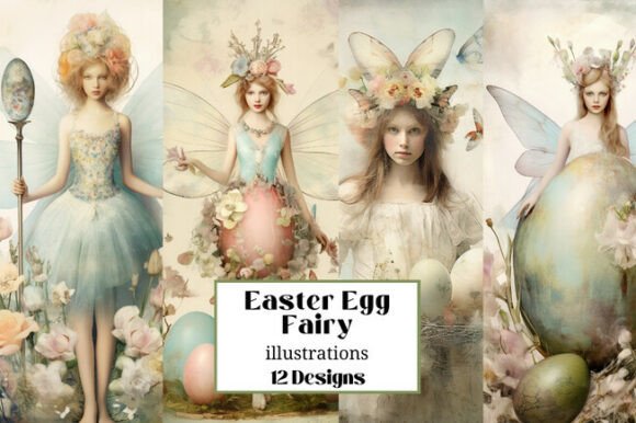 Easter Egg Fairy Ethereal Illustrations: Your Next Project's Whimsical Core