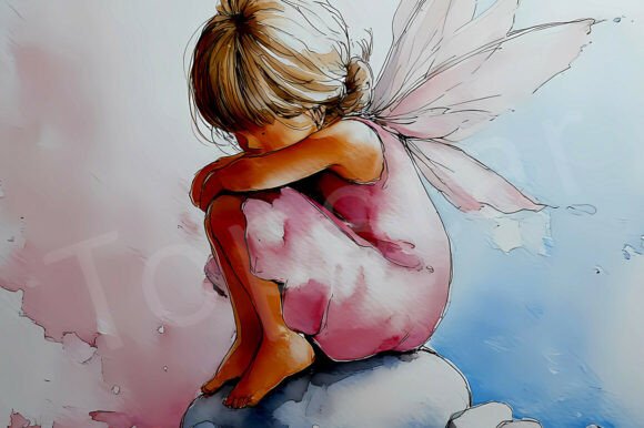 Enchanting Sad Fairy Fantasy Illustrations for Kids