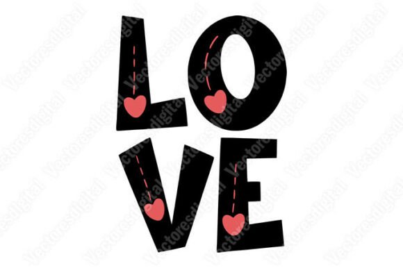 Styling Your Message: Using Love Text Illustrations Vectors